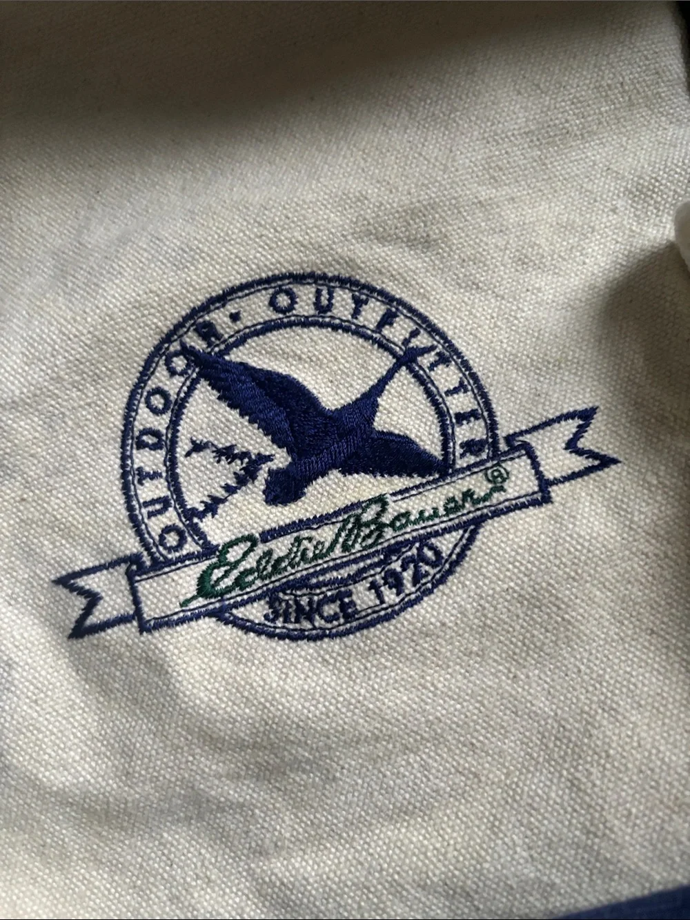 Eddie Bauer canvas duffel